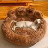 RelaxPaw™ Calming Bear Paw Pet Bed – Anti-Anxiety Sofa Bed